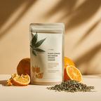 Cannabis Leaves (Bhang) Infused Orange Powder | Herbal Wellness Immunity Booster